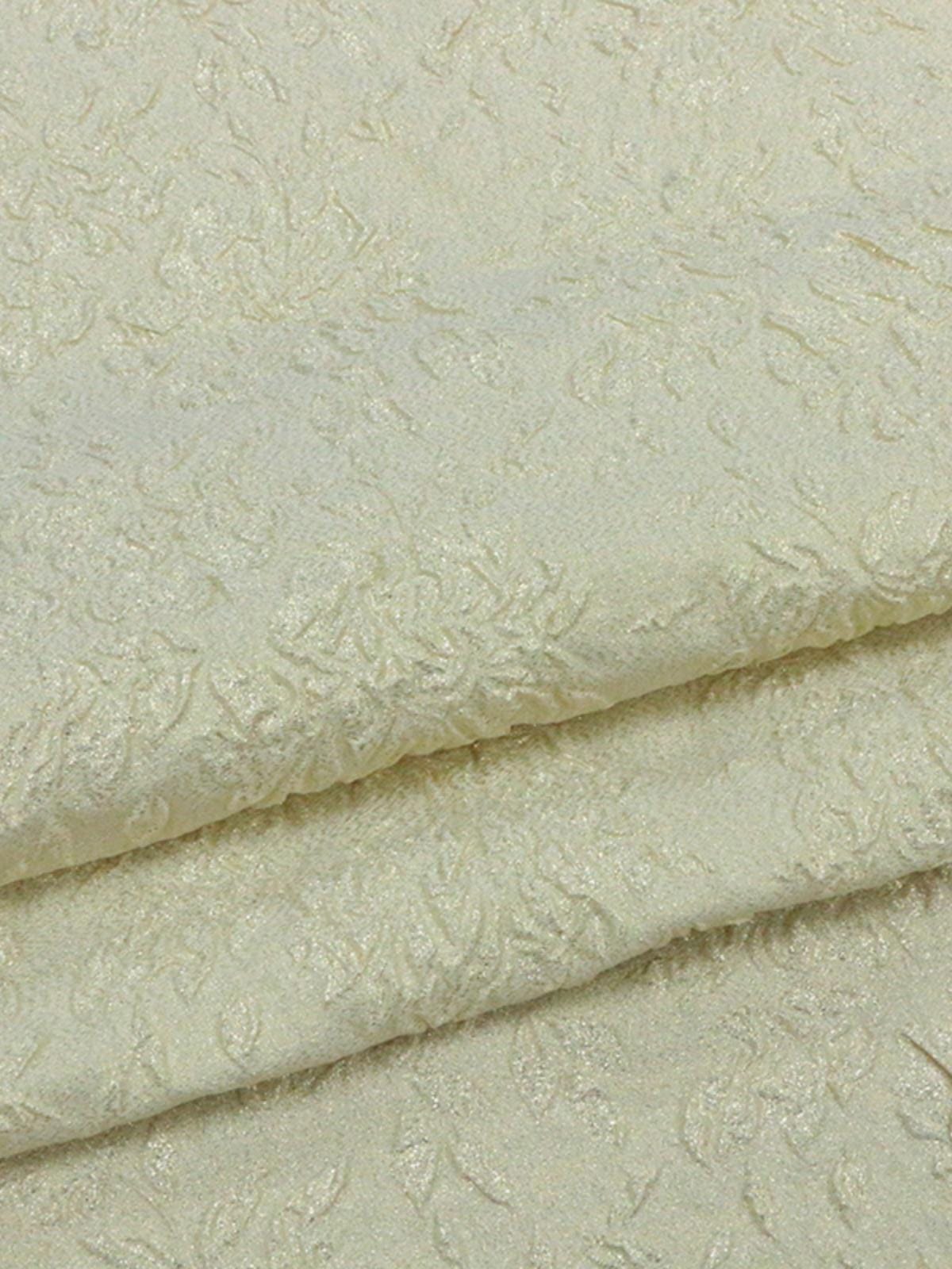 JILZIJ - 26 Momme Concave and Convex Relief Jacquard Golden Thread Weave Three-dimensional Texture Silk Fabric - 125cm wide by the Yard