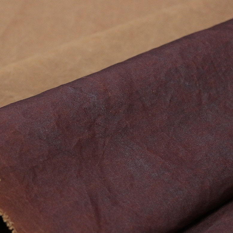 GUILEIWEN - 22 Momme Handmade Plant Dye HongYunSha Silk Fabric, 110cm by the Yard