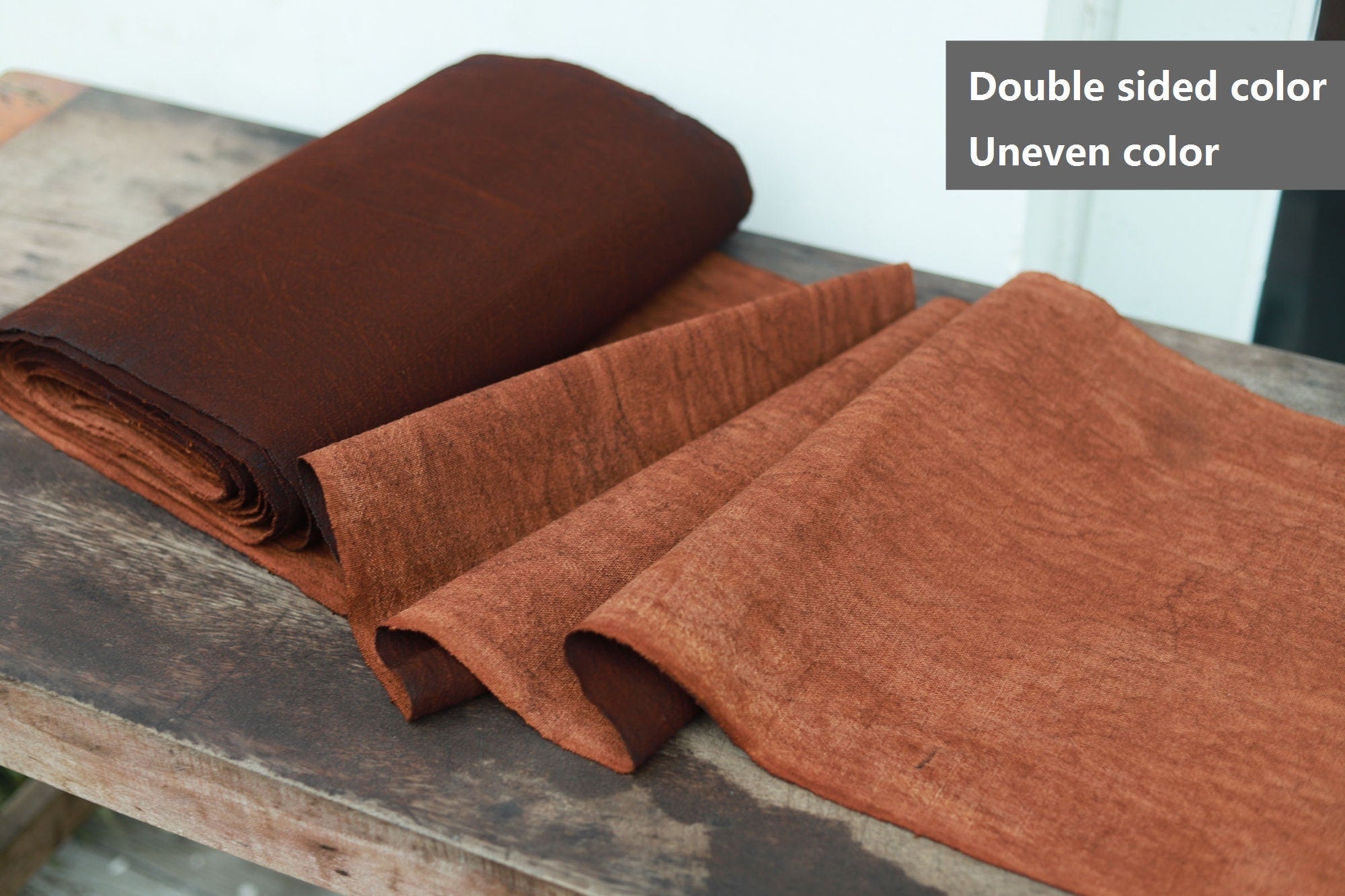 PDKCSR - Eco-Friendly Traditional Chinese Plant Dye Cotton Fabric - 36 cm wide by the Yard