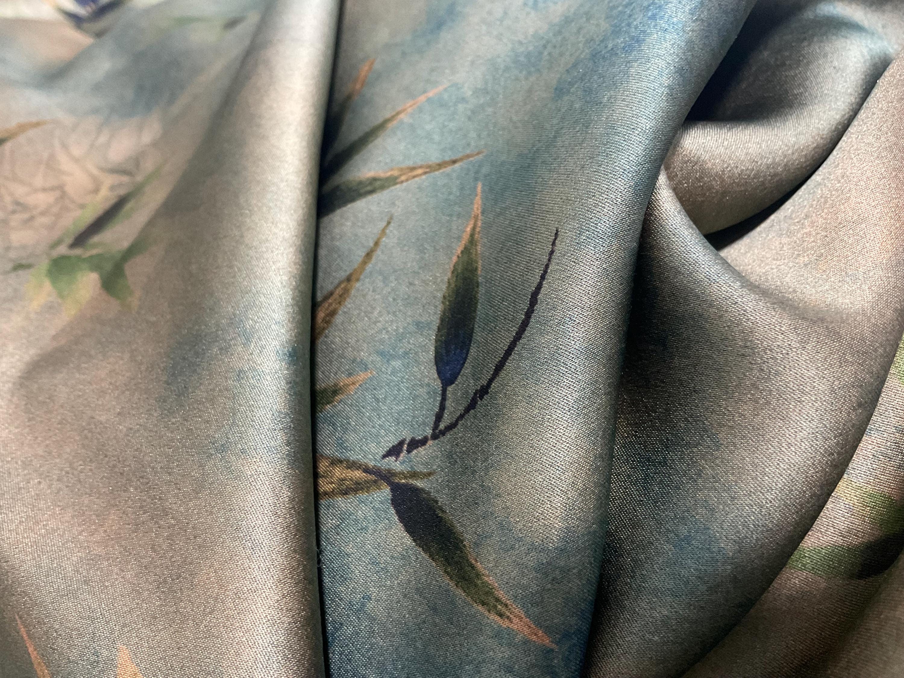 GUYLVD - Handmade 40 Momme Mud Silk Satin Fabric - 110cm By the Yard