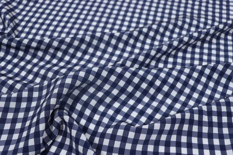HEIGEZ - 18 momme Classic Plaid Print Silk Crepe de Chine Fabric - 138cm wide by the Yard