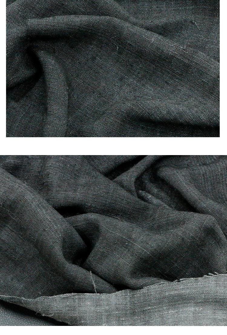HUIHZU - 38 Momme Vintage Style Dirty Dyed  Knotted Silk Tussah Satin Silk Fabric - 99cm wide by the Yard
