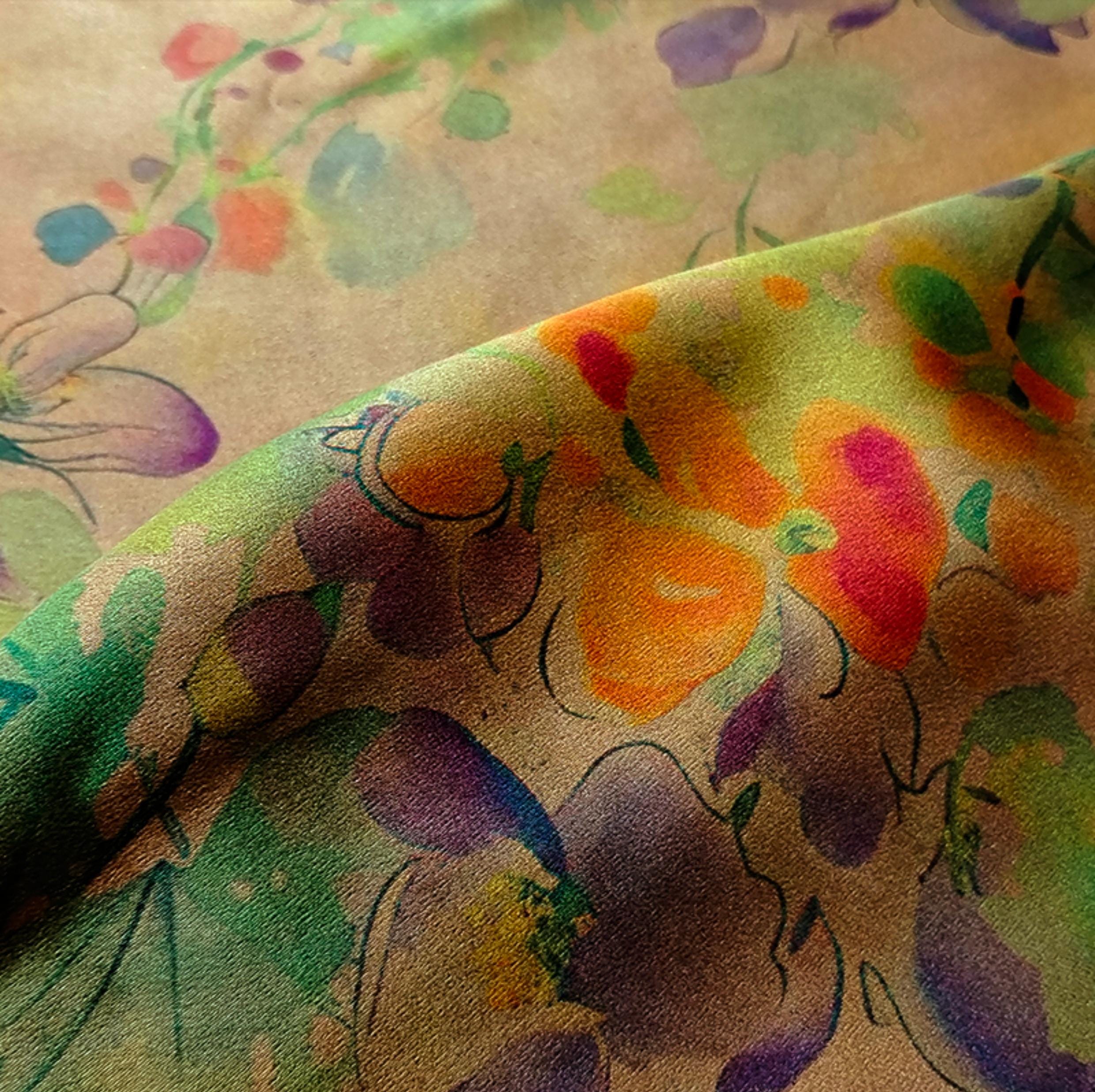 GUYCNH - Handmade 40 Momme Mud Silk Satin Fabric - 112cm By the Yard