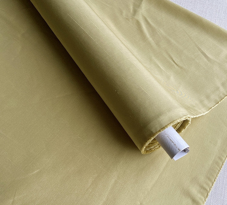 100% Silk Dupioni, 19 Momme solid 50 colors, 140cm wide by the yard