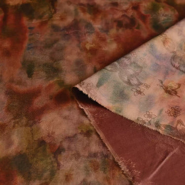 YPSSTO - Handmade 25 Momme HUALUO Jacquard Mud Silk Fabric (Openwork texture) - 110cm by the Yard