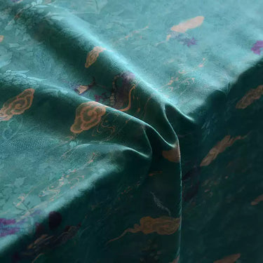 YPTTLG - Handmade 22 Momme HUALUO Jacquard Mud Silk Fabric (Openwork texture) - 110cm by the Yard