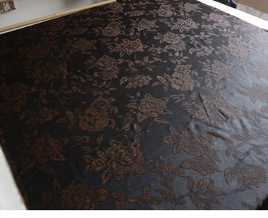 YPHYSI - Handmade 40 Momme Jacquard Mud Silk Fabric - 135cm by the Yard