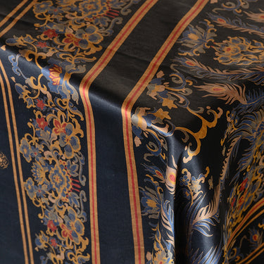 YPMMFW - Handmade 24 Momme HUALUO Jacquard Mud Silk Satin Fabric (Openwork texture) - 116cm by the Yard