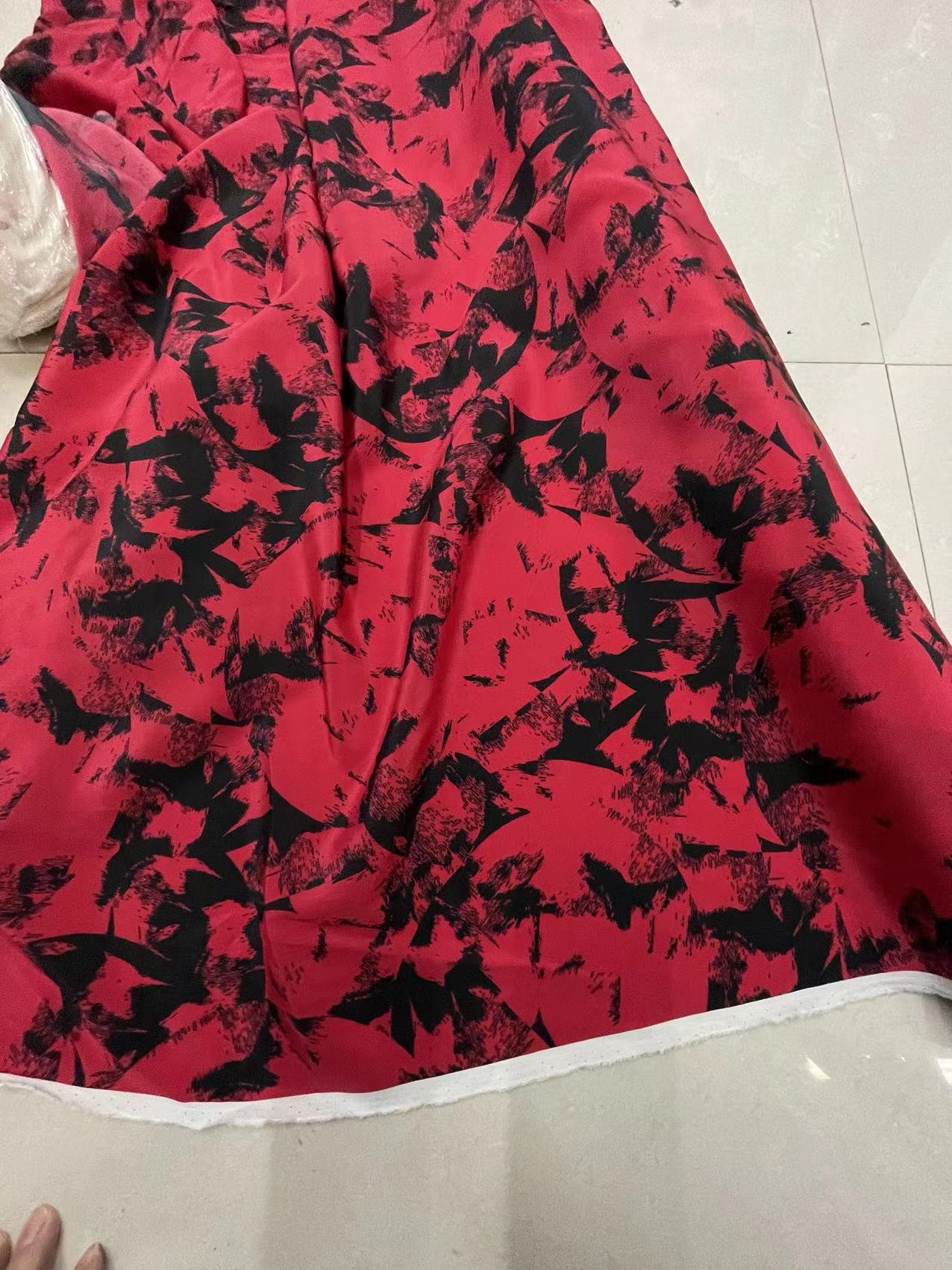 DDHSDI - 21 momme Floral Print Silk Crepe de Chine Fabric - 135cm wide by the Yard