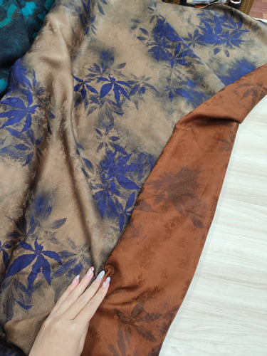 ZZMEZU - Handmade 23 Momme HUALUO Jacquard Mud Silk Fabric (Openwork texture) - 110cm by the Yard