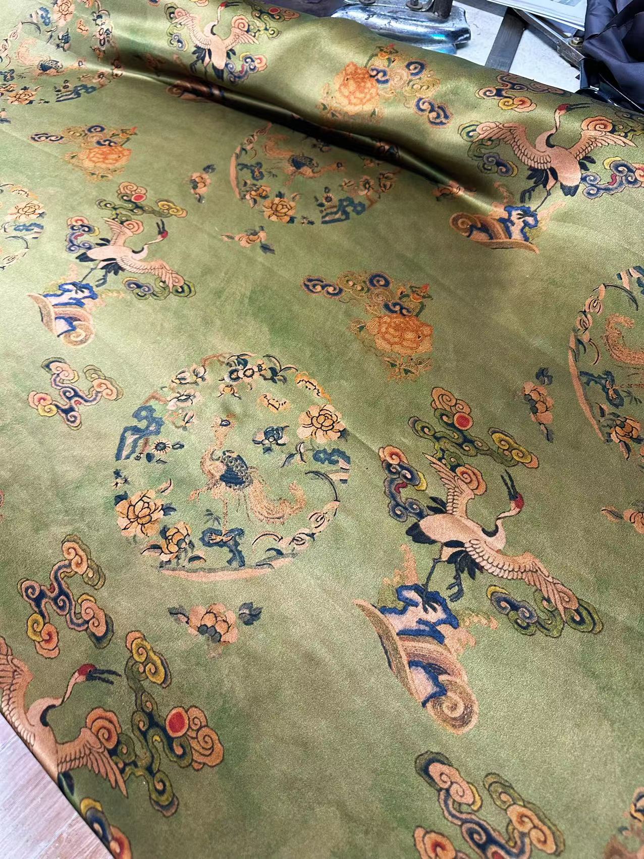 SXXYXH - Handmade 40 Momme Mud Silk Satin Fabric - 114cm By the Yard