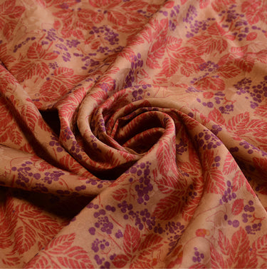 YPYZPT - Handmade 24 Momme HUALUO Jacquard Mud Silk Fabric (Openwork texture) - 115cm by the Yard