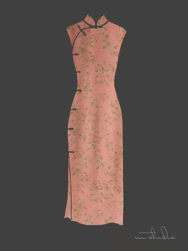 RYHONCEN - Hight 60 Count Rayon Satin Faux Silk Chinese Style Floral Cheongsam Dress Fabric - 145cm wide by the Yard