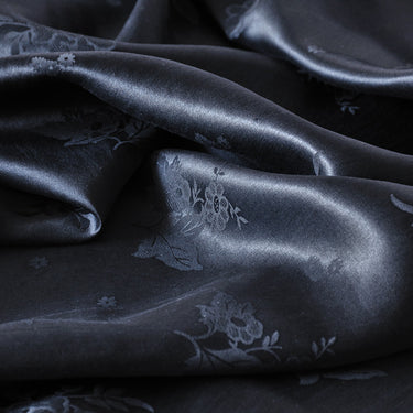 YPHDXH - Handmade 26 Momme HUALUO Jacquard Mud Silk Fabric (Openwork texture) - 112cm by the Yard