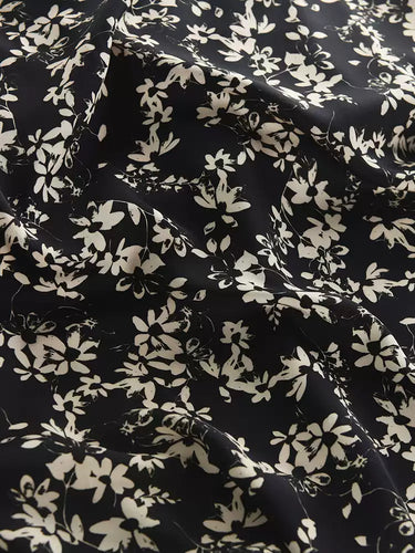 RYCAOYUA - Hight 60 Count Rayon Satin Faux Silk Chinese Style Floral Cheongsam Dress Fabric - 145cm wide by the Yard