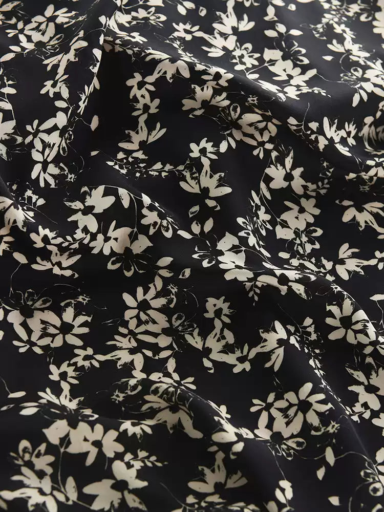 RYCAOYUA - Hight 60 Count Rayon Satin Faux Silk Chinese Style Floral Cheongsam Dress Fabric - 145cm wide by the Yard