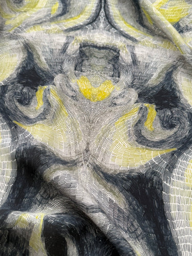 DDXCQQ - 16 momme Floral Print Silk Crepe de Chine Fabric - 140cm wide by the Yard