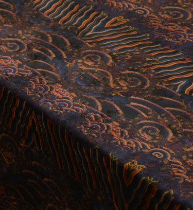 YPYHDM - Handmade 25 Momme HUALUO Jacquard Mud Silk Fabric (Openwork texture) - 110cm by the Yard