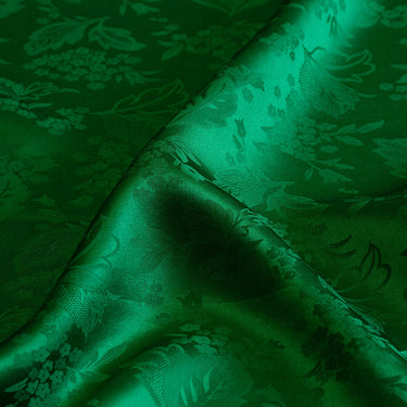 YPFCLD - Handmade 22 Momme HUALUO Jacquard Mud Silk Fabric (Openwork texture) - 114cm by the Yard