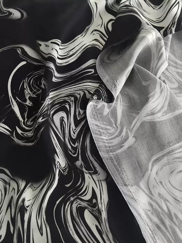 RYFUCHEN - Hight 60 Count Rayon Satin Faux Silk Chinese Style Floral Cheongsam Dress Fabric - 145cm wide by the Yard