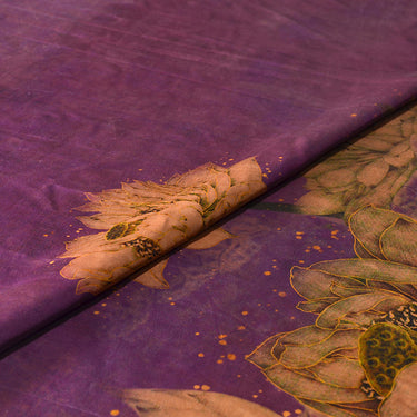 YPZYJL - Handmade 32 Momme HUALUO Jacquard Mud Silk Satin Fabric (Openwork texture) - 109cm by the Yard