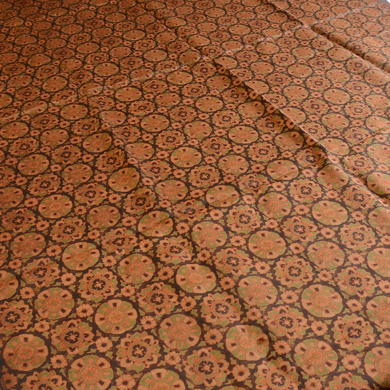 YPQERLI - Handmade 30 Momme Pattern Print Mud Silk Fabric - 110cm by the Yard