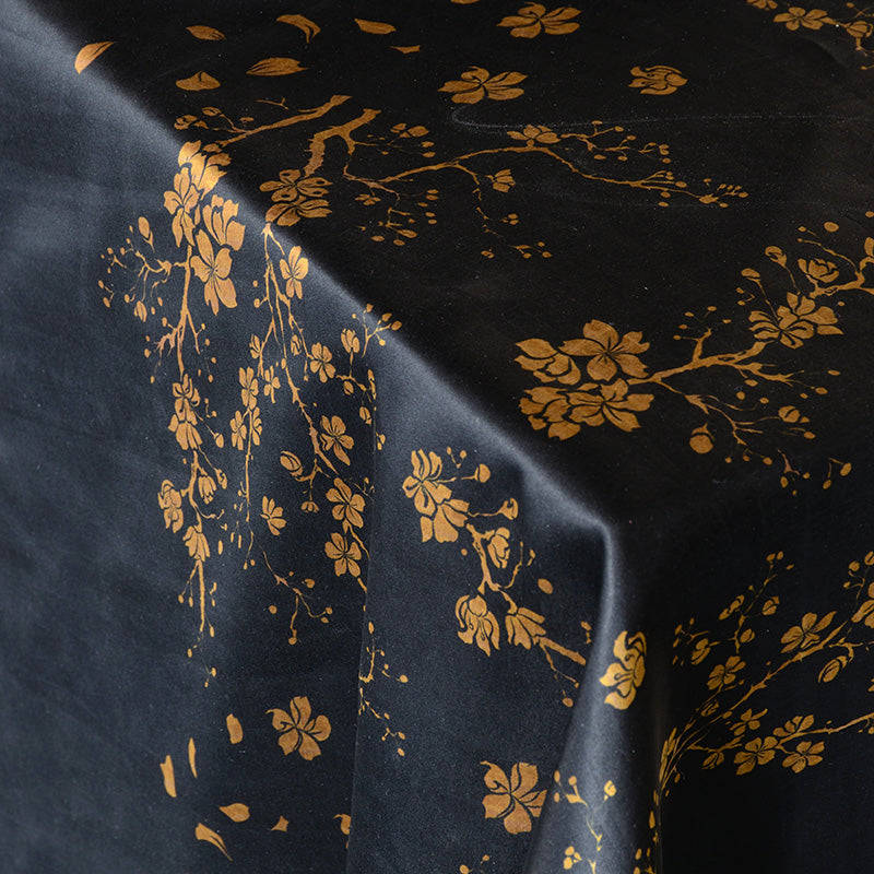 YPQJHM - Handmade 26 Momme HUALUO Jacquard Mud Silk Satin Fabric (Openwork texture) - 114cm by the Yard