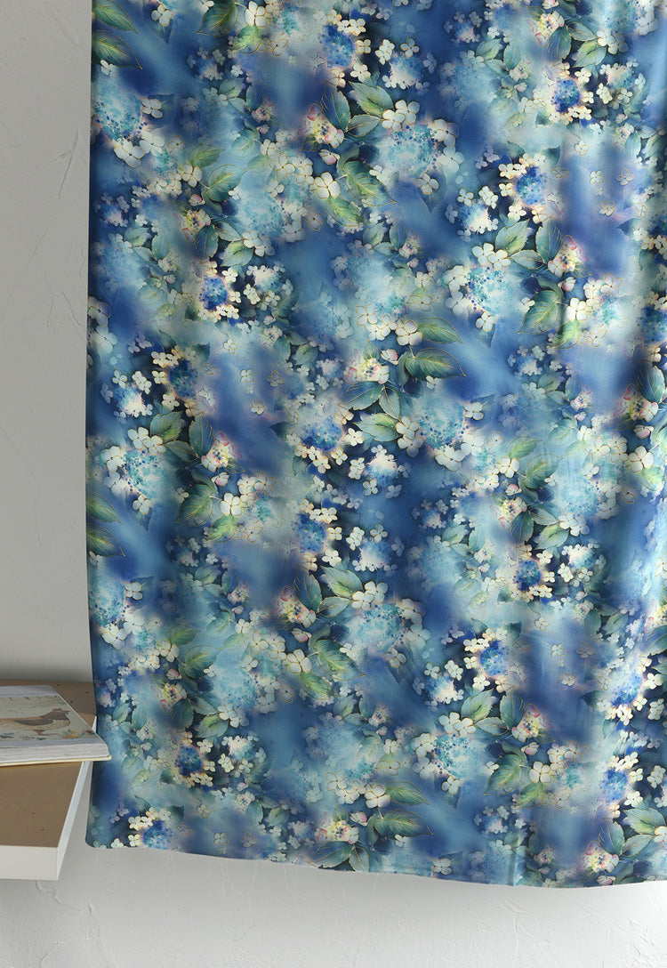 RYHUASEN- Hight 60 Count Rayon Satin Faux Silk Chinese Style Floral Cheongsam Dress Fabric - 145cm wide by the Yard