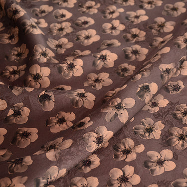 YPWUBH - Handmade 22 Momme HUALUO Jacquard Mud Silk Fabric (Openwork texture) - 114cm by the Yard