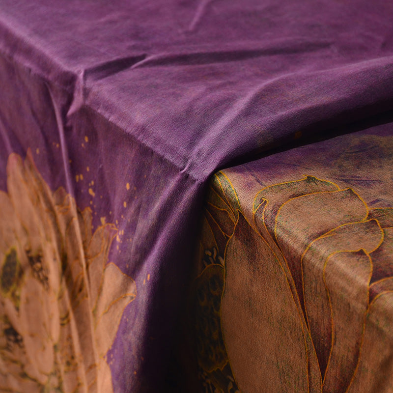 YPZYJL - Handmade 32 Momme HUALUO Jacquard Mud Silk Satin Fabric (Openwork texture) - 109cm by the Yard