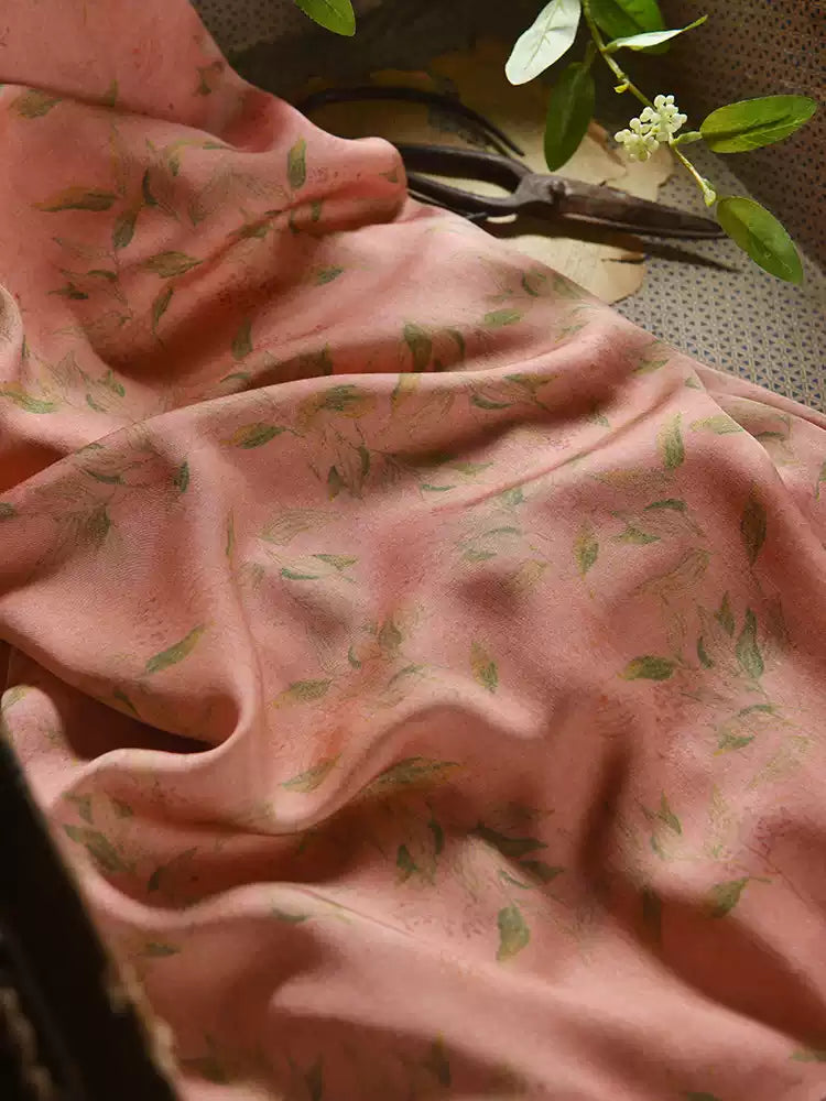 RYHONCEN - Hight 60 Count Rayon Satin Faux Silk Chinese Style Floral Cheongsam Dress Fabric - 145cm wide by the Yard