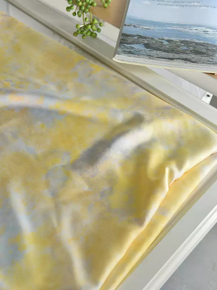 RYYUNSHU - Hight 60 Count Rayon Satin Faux Silk Chinese Style Floral Cheongsam Dress Fabric - 145cm wide by the Yard