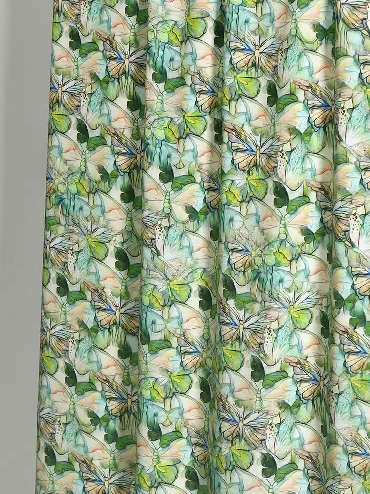 RYDIEWUU - Hight 60 Count Rayon Satin Faux Silk Chinese Style Floral Cheongsam Dress Fabric - 145cm wide by the Yard