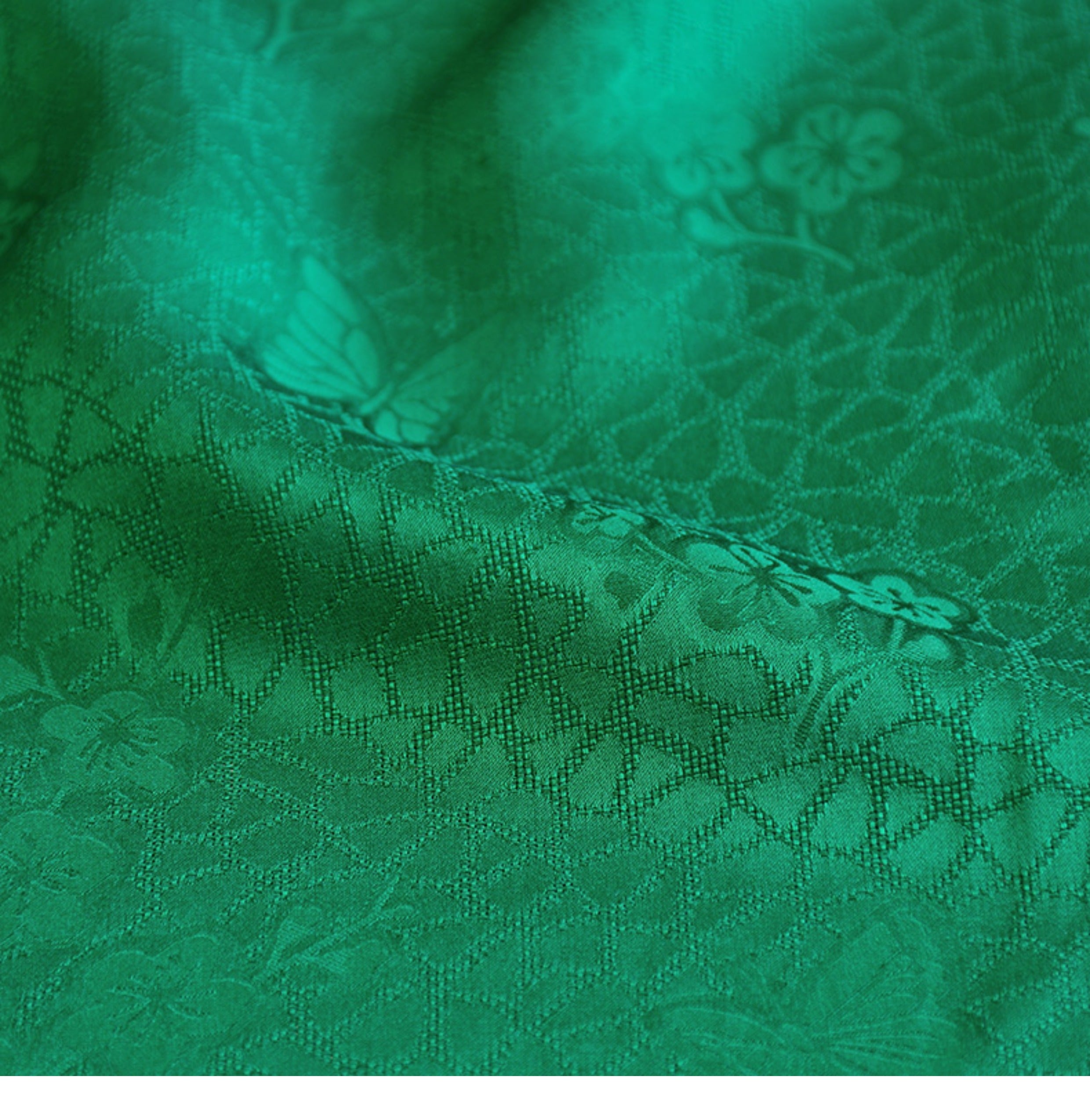 YPFCLD - Handmade 22 Momme HUALUO Jacquard Mud Silk Fabric (Openwork texture) - 114cm by the Yard (Copy)