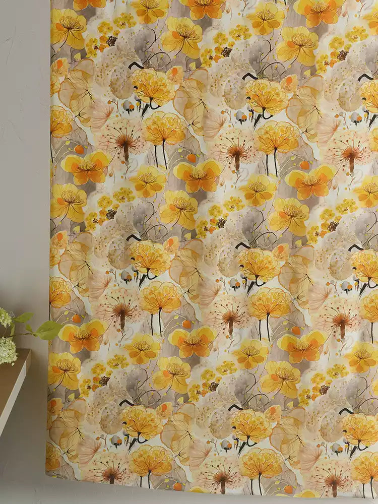 RYFENLIN - Hight 60 Count Rayon Satin Faux Silk Chinese Style Floral Cheongsam Dress Fabric - 145cm wide by the Yard