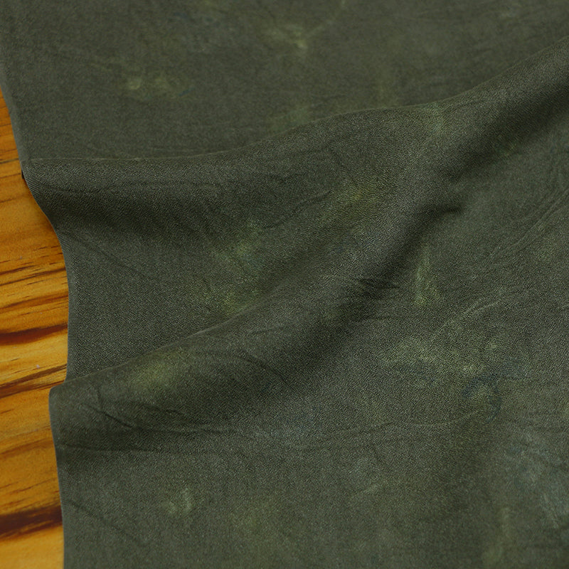 LZHHAC - 16 Momme Eco Friendly Plant Dye Mature Tussah Silk Texture Silk Fabric  - 70cm wide by the Yard