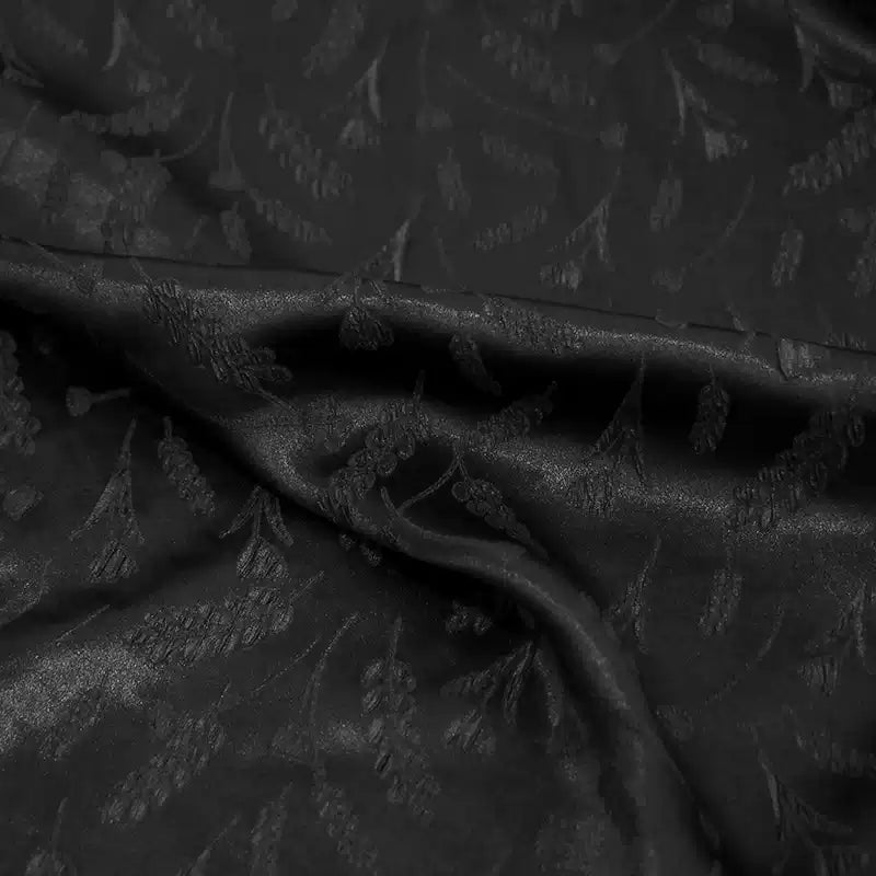 LZMSFY - 25 Momme Stretchy Jacquard Guanle Crepe Silk Fabric - 135cm wide by the Yard