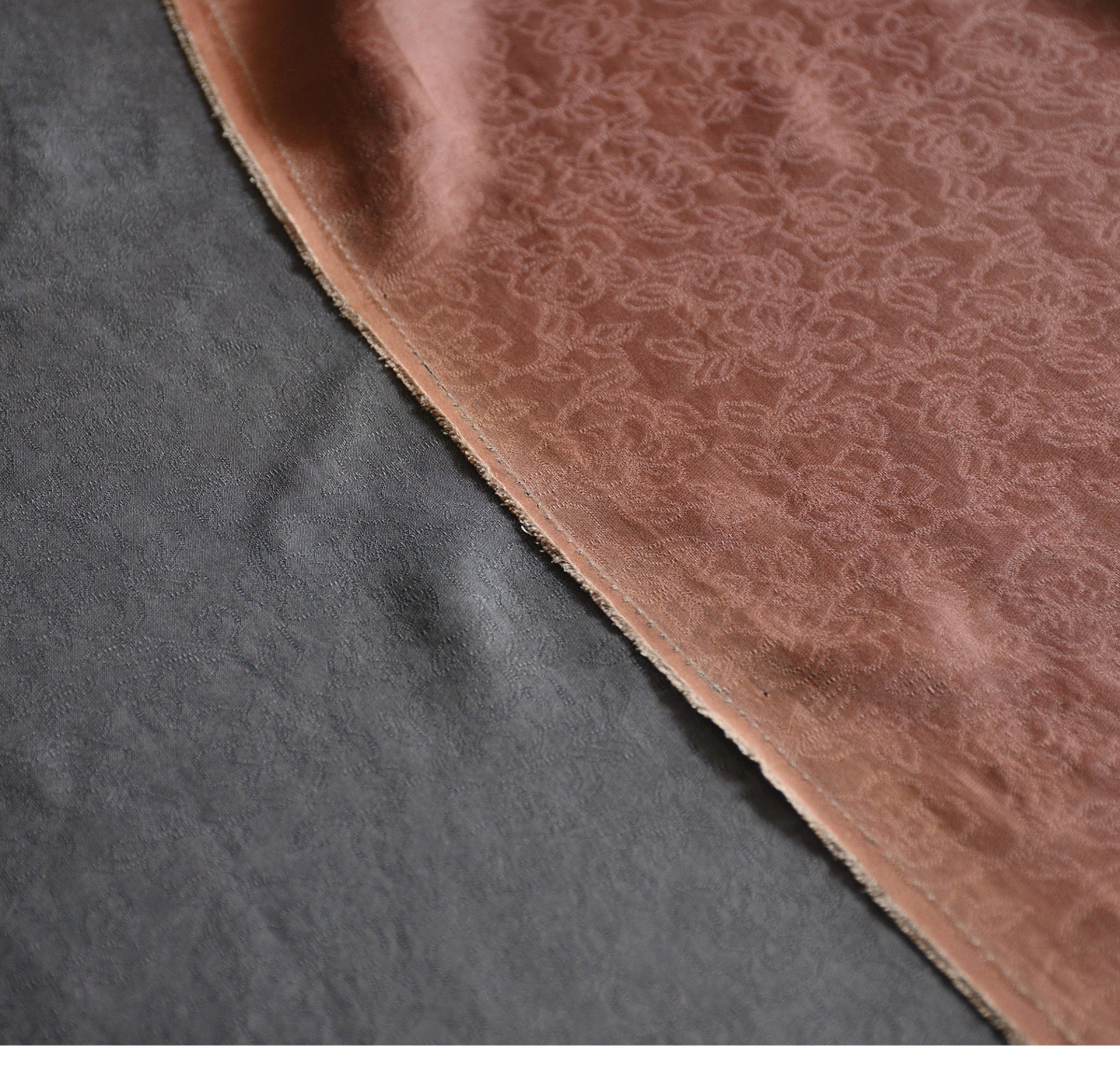 YPHYIY - Handmade 23 Momme HUALUO Jacquard Mud Silk Fabric (Openwork texture) - 110cm by the Yard