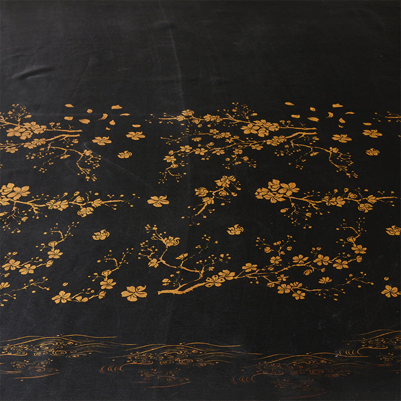 YPQJHM - Handmade 26 Momme HUALUO Jacquard Mud Silk Satin Fabric (Openwork texture) - 114cm by the Yard