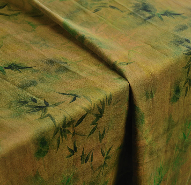 YPLDZZ - Handmade 25 Momme HUALUO Jacquard Mud Silk Satin Fabric (Openwork texture) - 132cm by the Yard