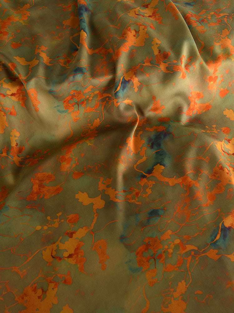 RYCANXIN - Hight 60 Count Rayon Satin Faux Silk Chinese Style Floral Cheongsam Dress Fabric - 145cm wide by the Yard