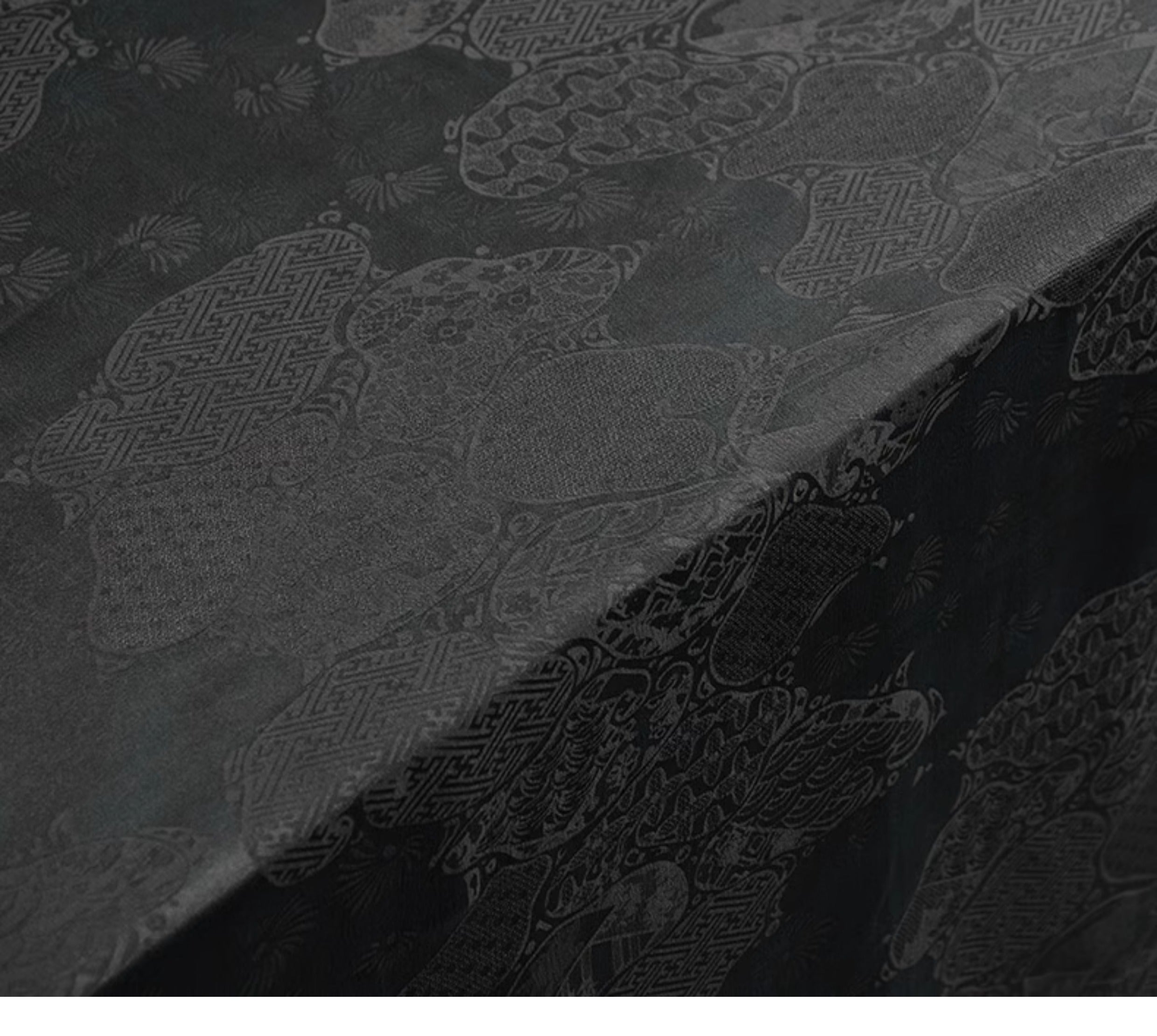 YPZLSE - Handmade 22 Momme HUALUO Jacquard Mud Silk Fabric (Openwork texture) - 110cm by the Yard