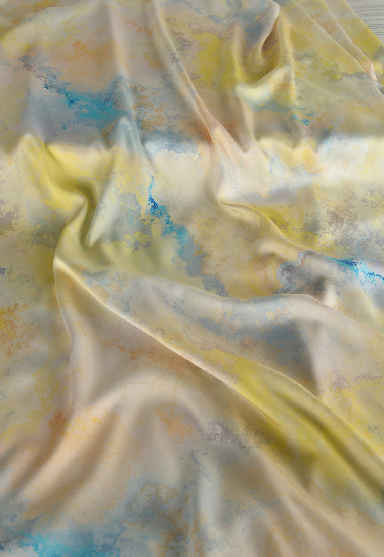 RYYUNLAN - Hight 60 Count Rayon Satin Faux Silk Chinese Style Floral Cheongsam Dress Fabric - 145cm wide by the Yard