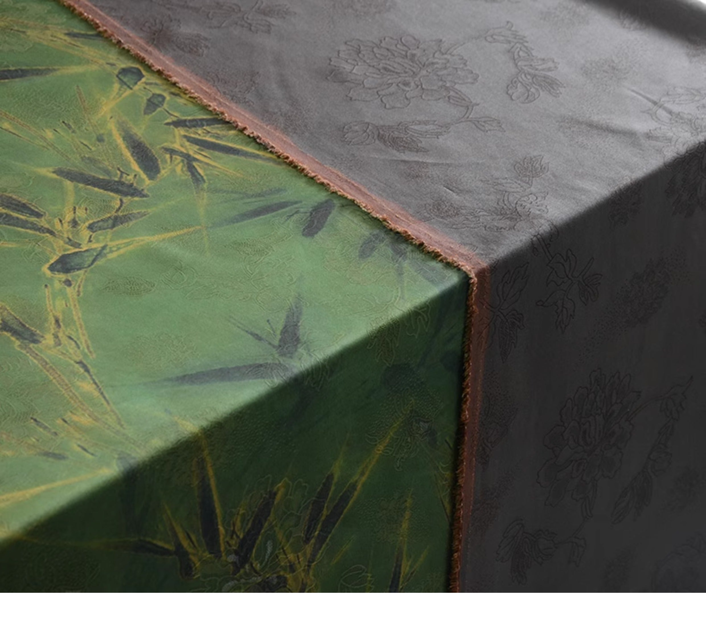 YPZZDM - Handmade 26 Momme HUALUO Jacquard Mud Silk Fabric (Openwork texture) - 110cm by the Yard