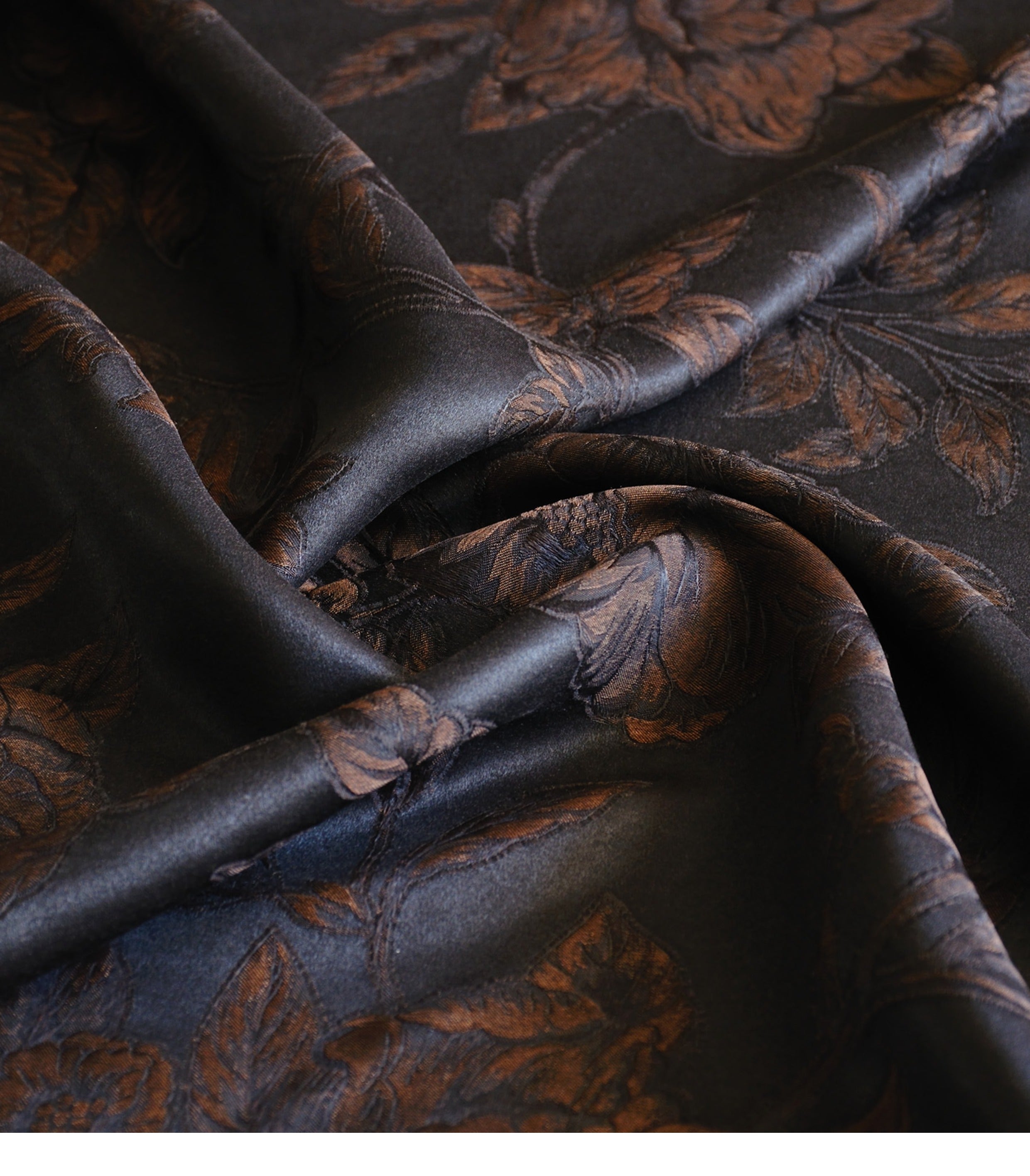 YPHYSI - Handmade 40 Momme Jacquard Mud Silk Fabric - 135cm by the Yard