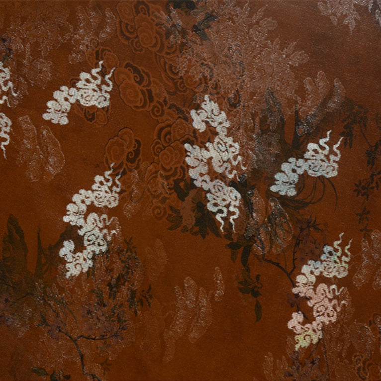 YPHXYZ - Handmade 26 Momme HUALUO Jacquard Mud Silk Fabric (Openwork texture) - 110cm by the Yard