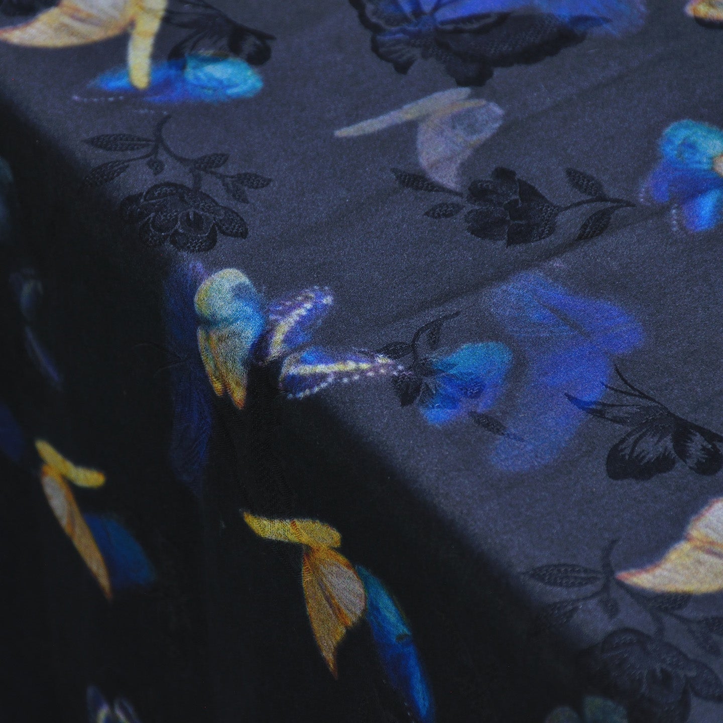 YPHOET - Handmade 24 Momme HUALUO Jacquard Mud Silk Fabric (Openwork texture) - 110cm by the Yard