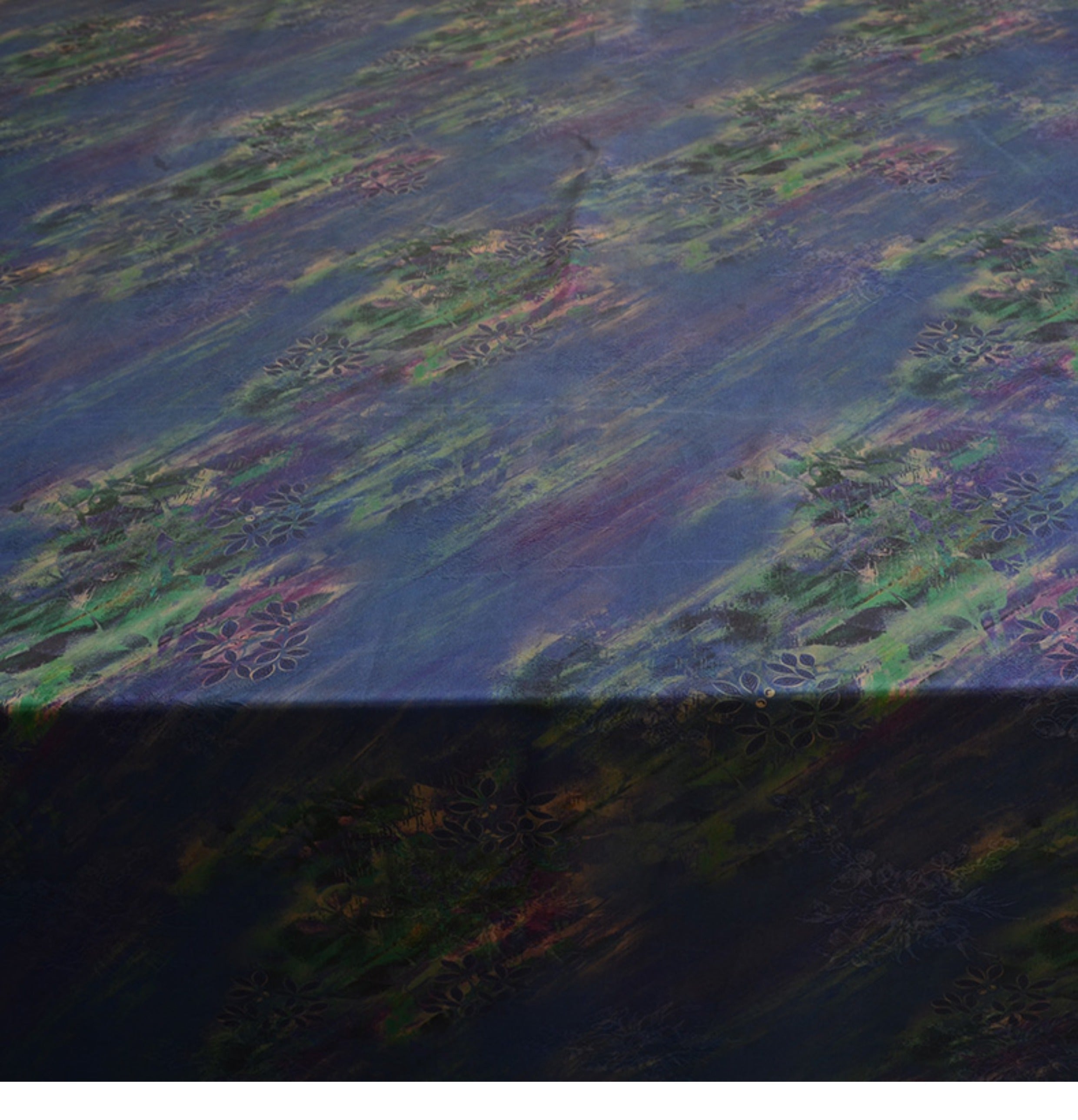 YPZRTH - Handmade 25 Momme HUALUO Jacquard Mud Silk Fabric (Openwork texture) - 138cm by the Yard