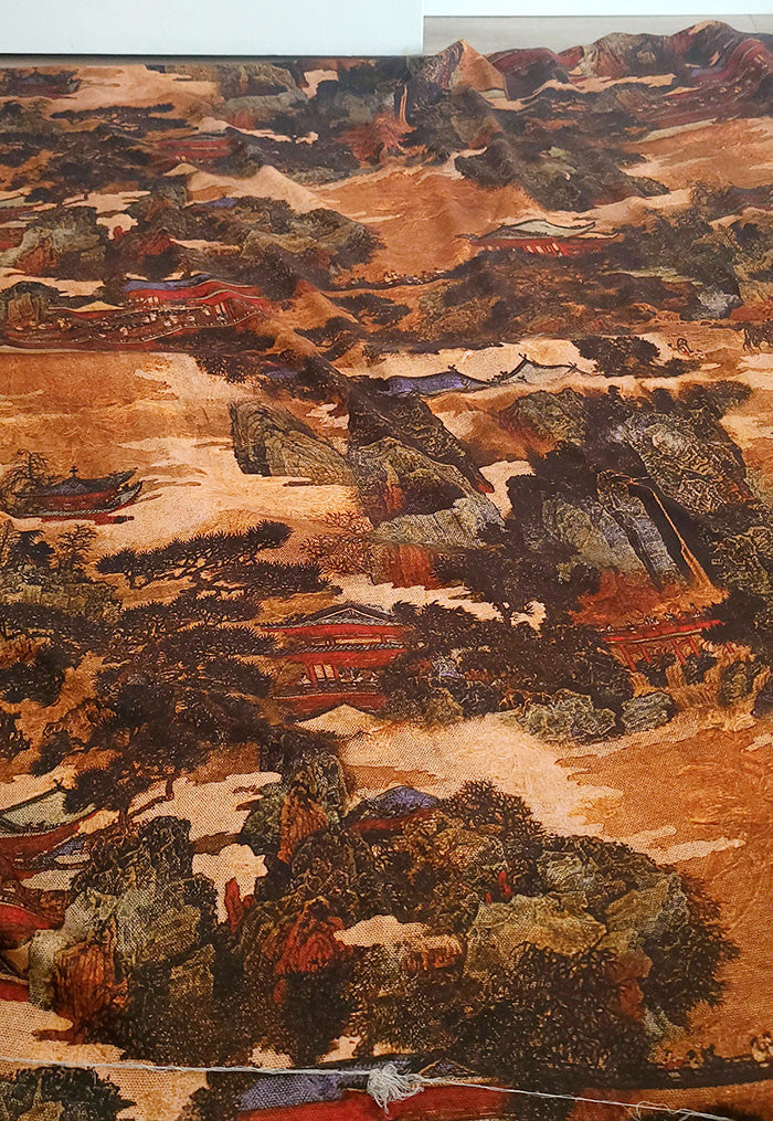 RYJIASAN - Hight 60 Count Rayon Satin Faux Silk Chinese Style Floral Cheongsam Dress Fabric - 145cm wide by the Yard