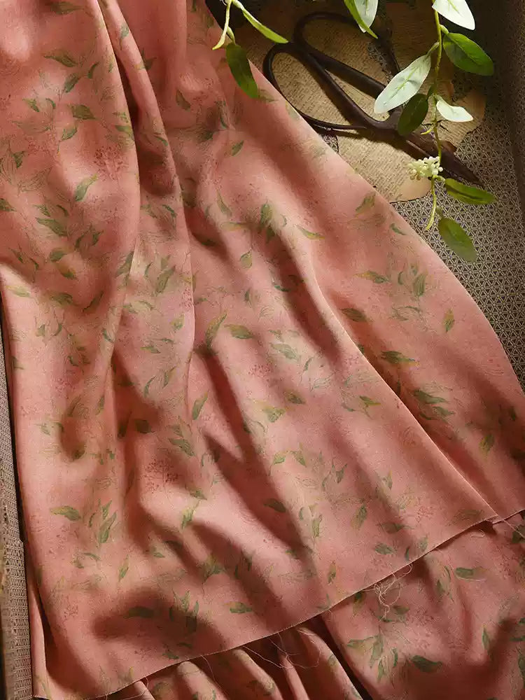 RYHONCEN - Hight 60 Count Rayon Satin Faux Silk Chinese Style Floral Cheongsam Dress Fabric - 145cm wide by the Yard